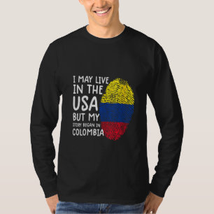 Vrouwen T-shirt Colombia Man Colombia Vlag Vrouwen