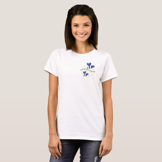 Vrouwen T-shirt, kleine Logo T-shirt (Voorkant volledig)