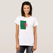 Vrouwen T-Shirt met Algerijnse vlag (Voorkant volledig)