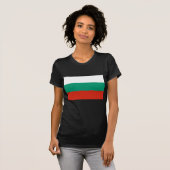 Vrouwen T-Shirt met Bulgaarse vlag (Voorkant volledig)