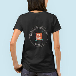 Vrouwen T-shirt met Custom Logo op rug of voorkant