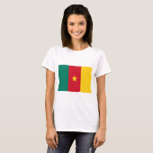 Vrouwen T-Shirt met de vlag van Kameroen (Voorkant volledig)
