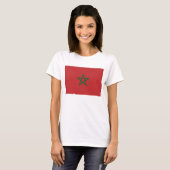 Vrouwen T-Shirt met de vlag van Marokko (Voorkant volledig)