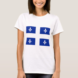 Vrouwen T-Shirt met de vlag van Quebec