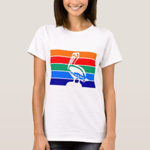 Vrouwen T-Shirt met de vlag van Sint-Petersburg