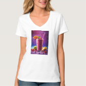 Vrouwen T-shirt met een levendig Smoothie design (Voorkant)