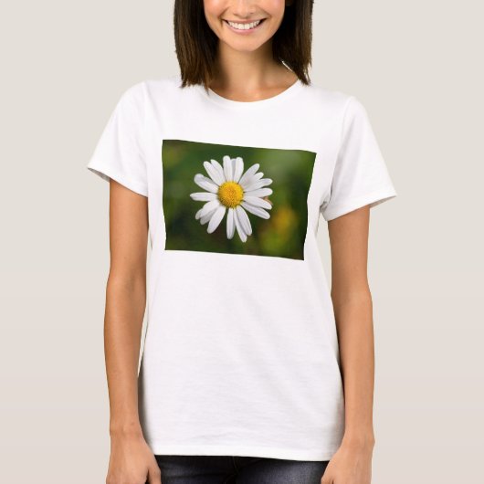 Vrouwen T-shirt met een witte kamille (Voorkant)