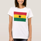 Vrouwen T-Shirt met Ghanese vlag (Voorkant)