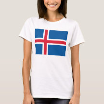 Vrouwen T-Shirt met IJslandse vlag