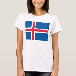 Vrouwen T-Shirt met IJslandse vlag