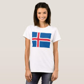 Vrouwen T-Shirt met IJslandse vlag (Voorkant volledig)