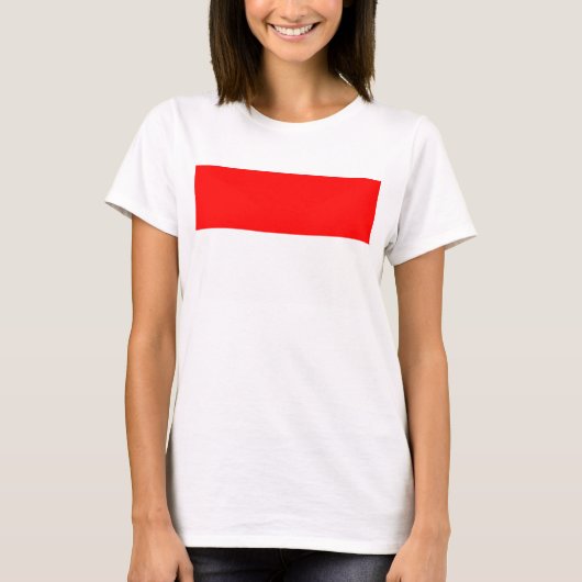 Vrouwen T-Shirt met Indonesische vlag (Voorkant)