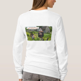 Vrouwen t-shirt met lange mouwen, Happy Thanksgivi