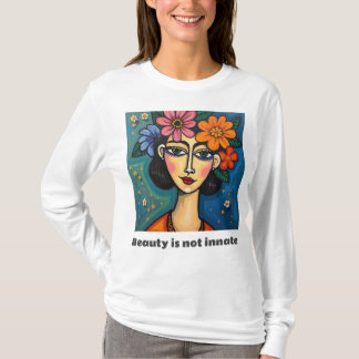 Vrouwen T-shirt met lange mouwen met positieve boo