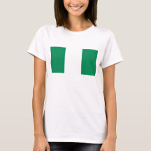 Vrouwen T-Shirt met Nigeriaanse vlag