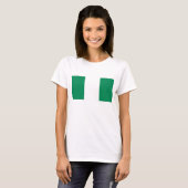 Vrouwen T-Shirt met Nigeriaanse vlag (Voorkant volledig)