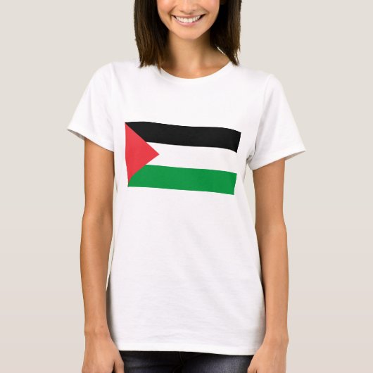 Vrouwen T-Shirt met Palestijnse vlag (Voorkant)