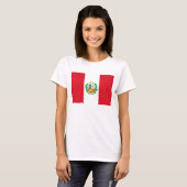 Vrouwen T-Shirt met Peruaanse vlag (Voorkant volledig)