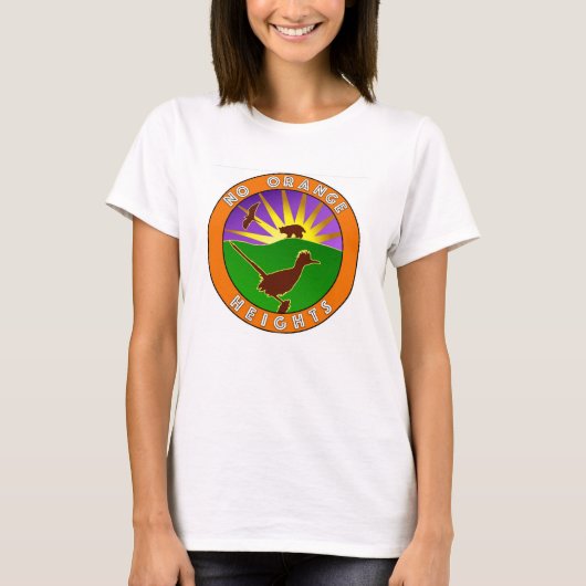 Vrouwen T-shirt met ronde NOH Logo (Voorkant)
