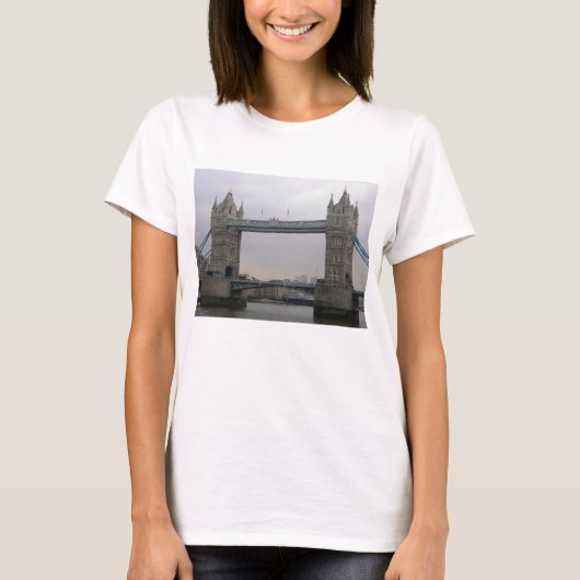 Vrouwen T Shirt met Towerbrug over de Theems (Voorkant)