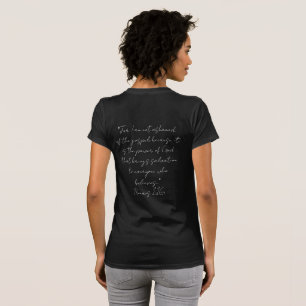Vrouwen t-shirt met Verse op de achterkant