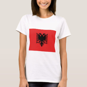 Vrouwen T Shirt met vlag van Albanië