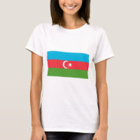 Vrouwen T-Shirt met vlag van Azerbeidzjan