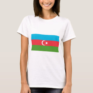 Vrouwen T-Shirt met vlag van Azerbeidzjan
