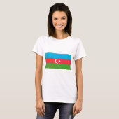 Vrouwen T-Shirt met vlag van Azerbeidzjan (Voorkant volledig)
