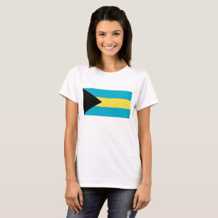 Vrouwen T Shirt met Vlag van Bahama's