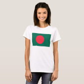 Vrouwen T-Shirt met vlag van Bangladesh (Voorkant volledig)