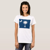 Vrouwen T-Shirt met vlag van de staat South Caroli (Voorkant volledig)