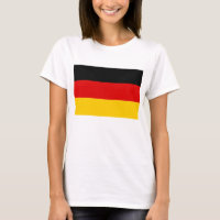 Vrouwen T Shirt met vlag van Duitsland