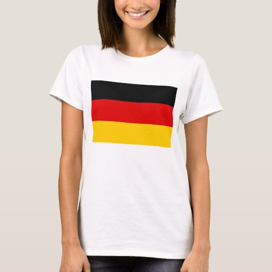 Vrouwen T Shirt met vlag van Duitsland (Voorkant)