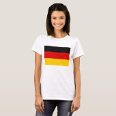 Vrouwen T Shirt met vlag van Duitsland (Voorkant volledig)