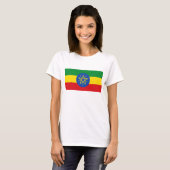 Vrouwen T-Shirt met vlag van Ethiopië (Voorkant volledig)