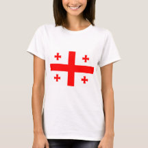 Vrouwen T-Shirt met vlag van Georgië