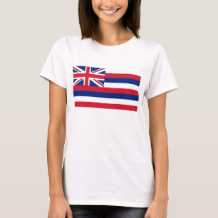 Vrouwen T Shirt met vlag van Hawaï Staat
