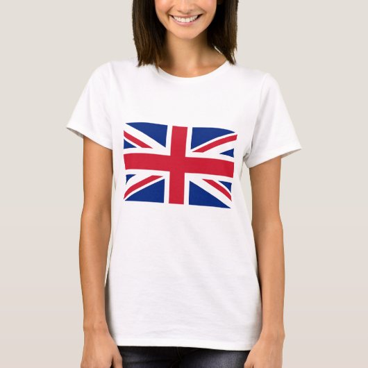Vrouwen T Shirt met vlag van het Verenigd Koninkri (Voorkant)
