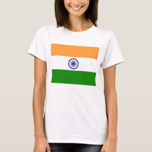 Vrouwen T Shirt met vlag van India