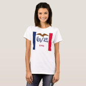 Vrouwen T Shirt met Vlag van Iowa State (Voorkant volledig)