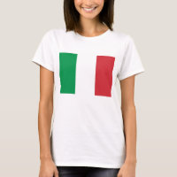 Vrouwen T Shirt met vlag van Italië