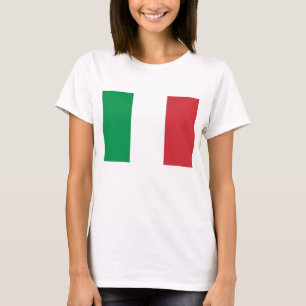 Vrouwen T Shirt met vlag van Italië
