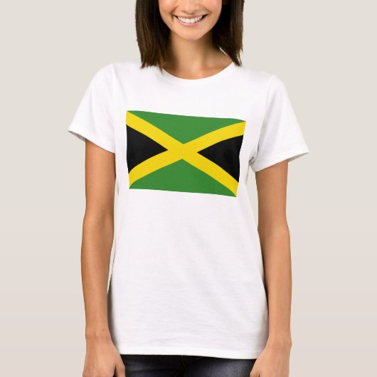 Vrouwen T-Shirt met vlag van Jamaica (Voorkant)