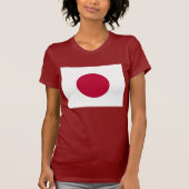 Vrouwen T Shirt met vlag van Japan (Voorkant)