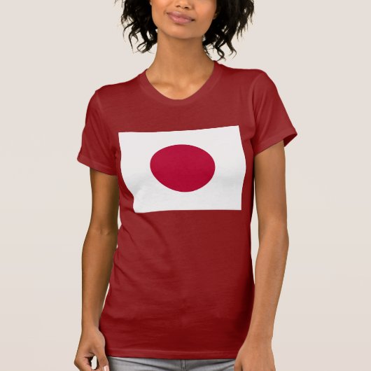 Vrouwen T Shirt met vlag van Japan (Voorkant)
