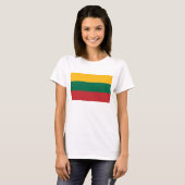 Vrouwen T-Shirt met vlag van Litouwen (Voorkant volledig)
