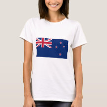 Vrouwen T-Shirt met vlag van Nieuw-Zeeland