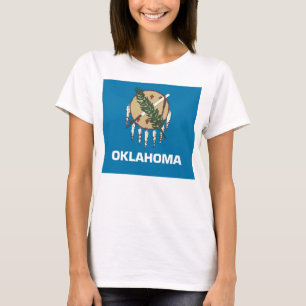 Vrouwen T Shirt met vlag van Oklahoma State