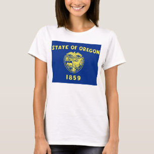 Vrouwen T Shirt met Vlag van Oregon State